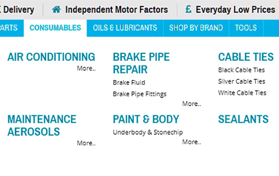 Car care & accessory product listing
